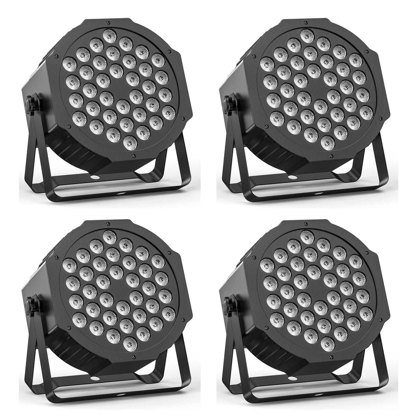 Somspot 4/8PCS 36LEDs RGB Par Lights Remote & DMX Control Stage Light Effect Projector for Church Wedding Party Club Music Live