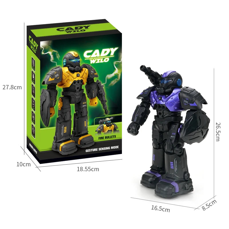 JJRC R20 Remote Control Mechanical Combat Police Intelligent Programming Robot With Sound And light children Toy Gift