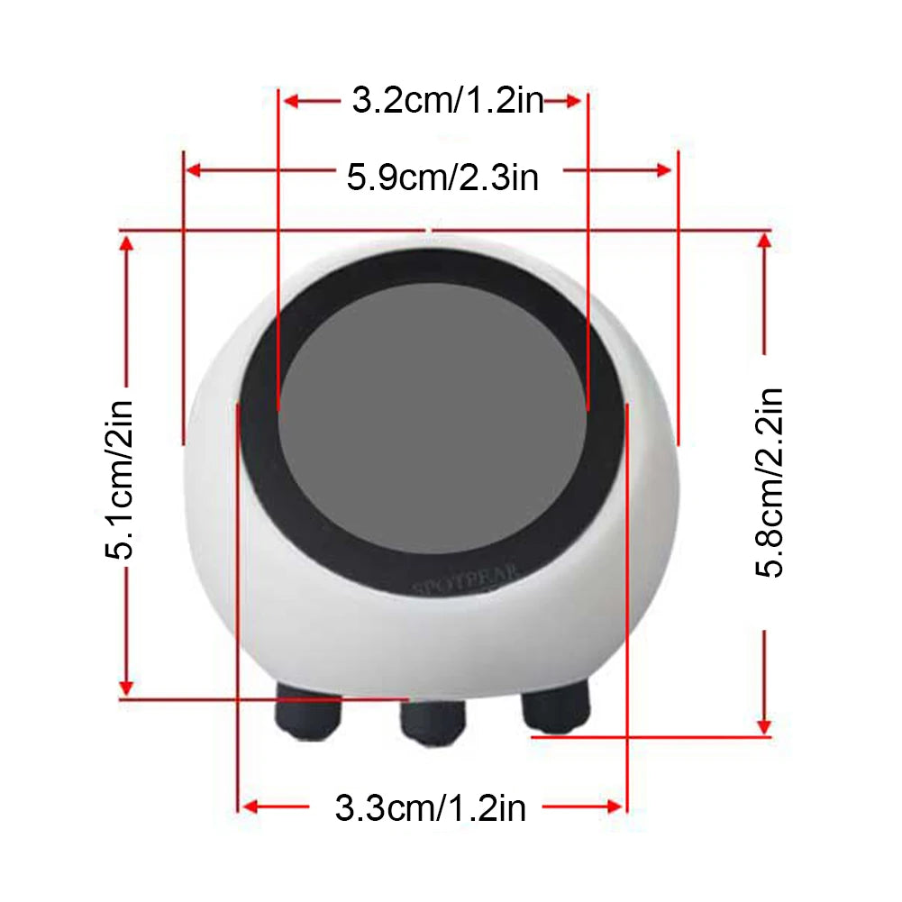 Smart Desktop Robot Multi-Function Mini Robot Tabletop Ornaments LCD Display Smart Assistant Robot 1.28in for Home Office