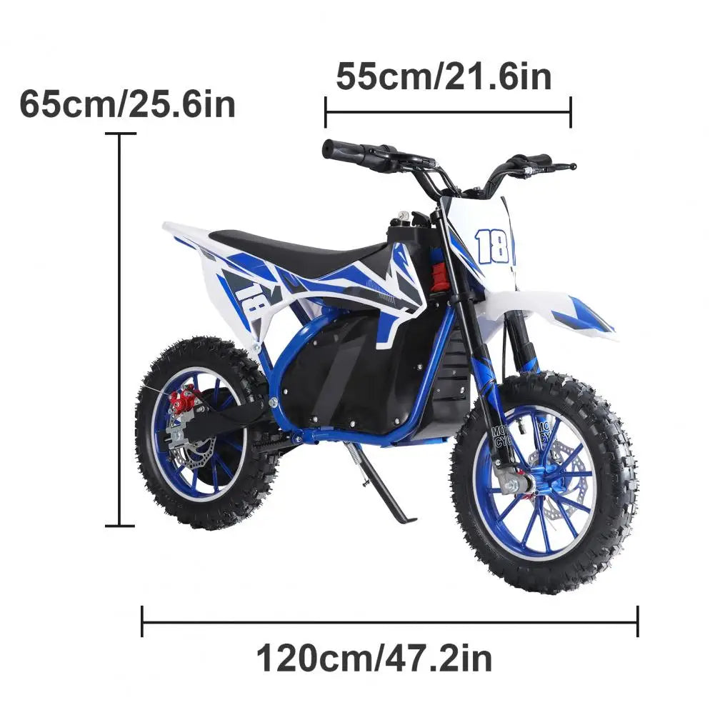 Off Road Mini Motorcycle Dirt Bike Kids Electric Motocross Bike Electric Pocket Motorbike with Motor and Battery 10 Inch Tires