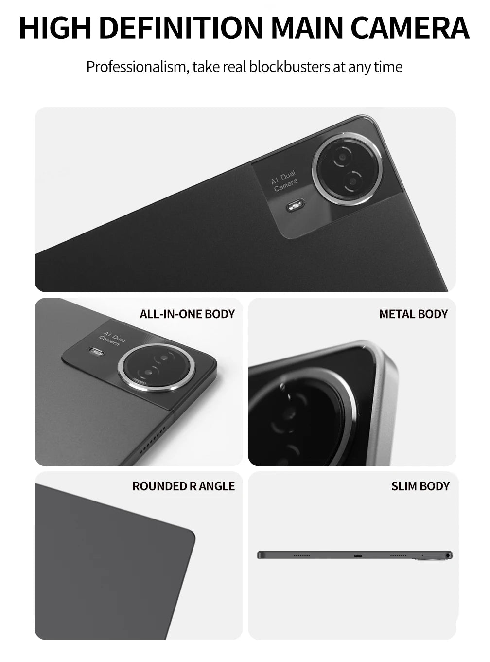 2025 New Arrival 14 Inch 10 Core Tablet Android 13 Google Play Dual 4G/5G Network GPS Bluetooth WiFi Tablets 20GB RAM 1TB ROM