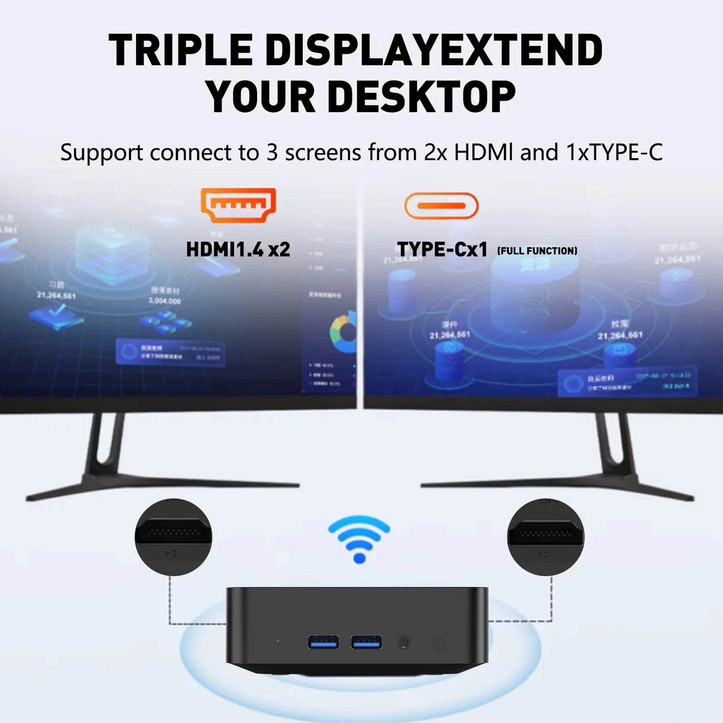 2026 Intel Core i9 8950HK i3-6100 Mini PC Computer 16GB 1TB 2TB 4K Windows 11 Gaming Computer WiFi6 USB Portable Mini Desktop PC