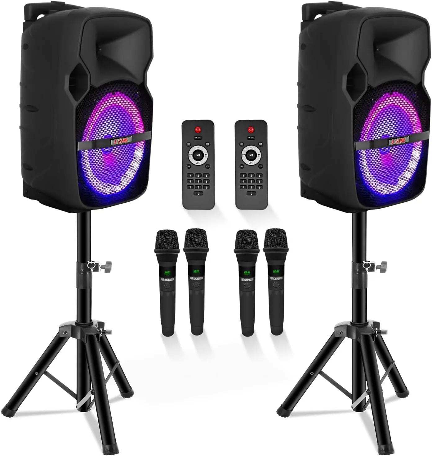 5 CORE Party Speaker With Microphone 400W Bluetooth PA System