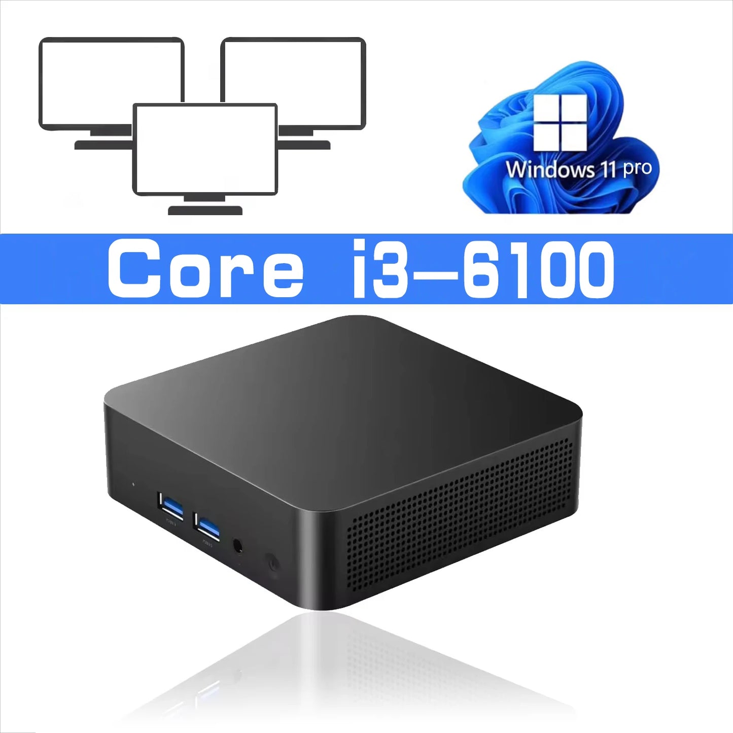2026 Portable i9 Mini PC Computer Windows 11 Intel Core i9 8950HK 16GB 1TB Gaming Computer Dual-Band WiFi 6-Core Mini Desktop PC