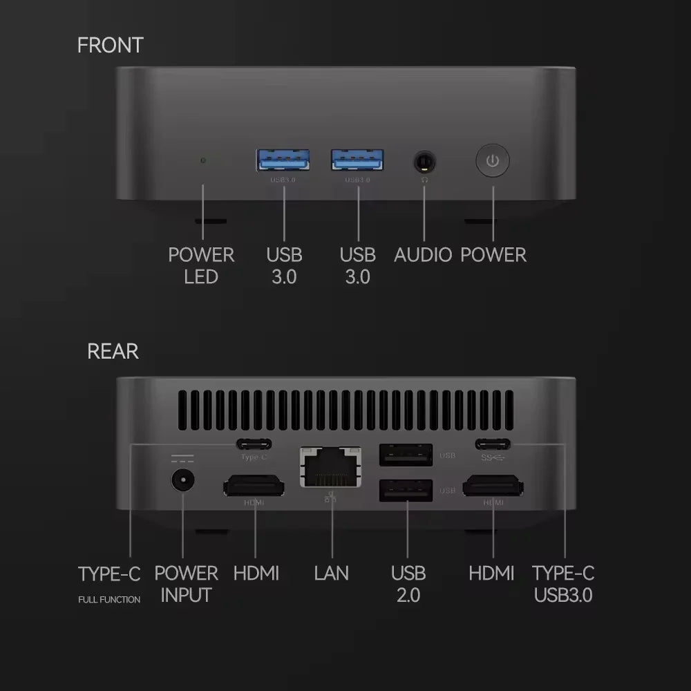 2026 Portable Mini PC Gamer Intel Core i9 8950HK i3 6100 Windows 11 Mini Computer 16GB RAM 512GB 1TB SSD 4K HD Gaming Desktop PC