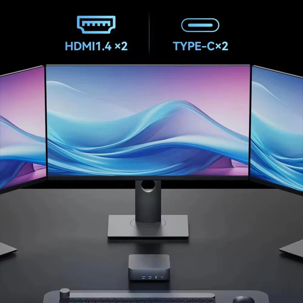 2026 Portable Mini PC Gamer Intel Core i9 8950HK i3 6100 Windows 11 Mini Computer 16GB RAM 512GB 1TB SSD 4K HD Gaming Desktop PC