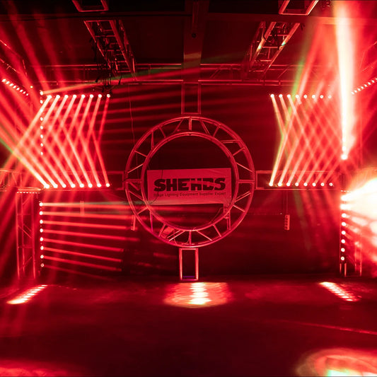 SHEHDS 8x12w Beam Moving Head RGBW 4in1 Bar Light For DJ Disco Wedding Party Stage Light Effect Professional DMX 512 Stage Light