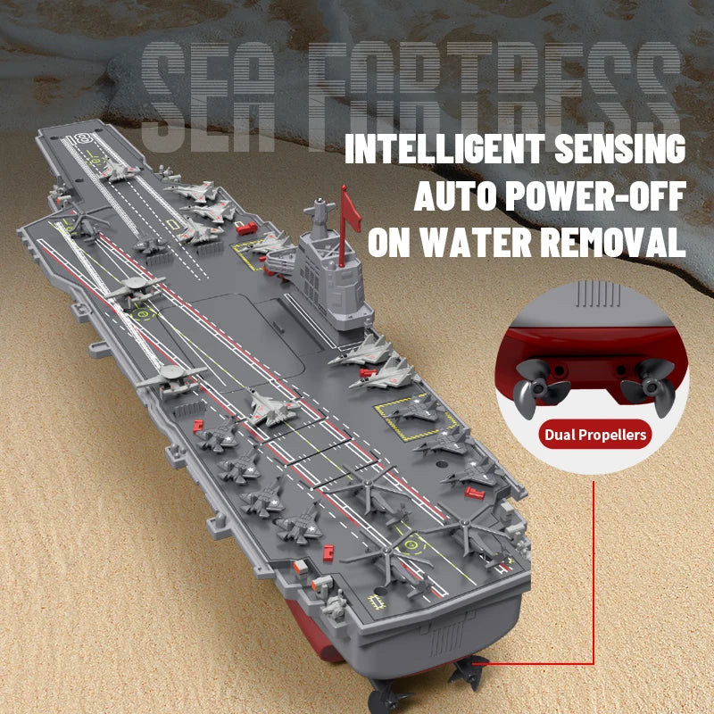 JJRC 1:800 Fujian Aircraft Carrier RC Ship With Water Activation