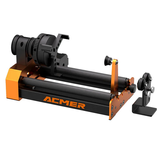 ACMER M4 Chuck Rotation Module 4th Axis Rotary Axis Clamp Diameter 4-64mm Laser Engraver Accessories Curved Surface 3-Jaw