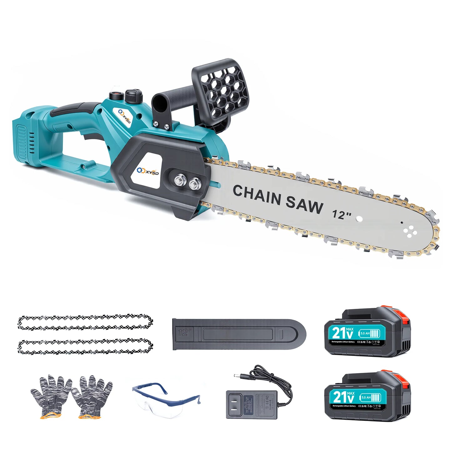 XYSD 12-inch cordless electric mini chainsaw is a portable gardening tool and the perfect gift for grandfathers and fathers.