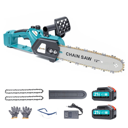 XYSD 12-inch cordless electric mini chainsaw is a portable gardening tool and the perfect gift for grandfathers and fathers.
