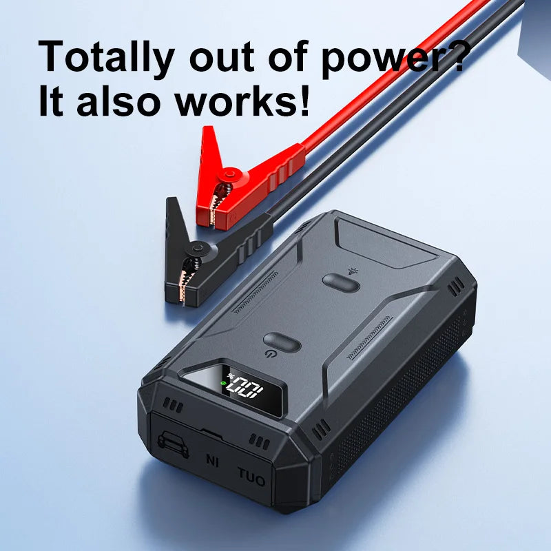 Car Battery Jump Starter Digital Display Portable Car Battery Booster Charger 26800mAh Power Bank Emergency Battery Booster