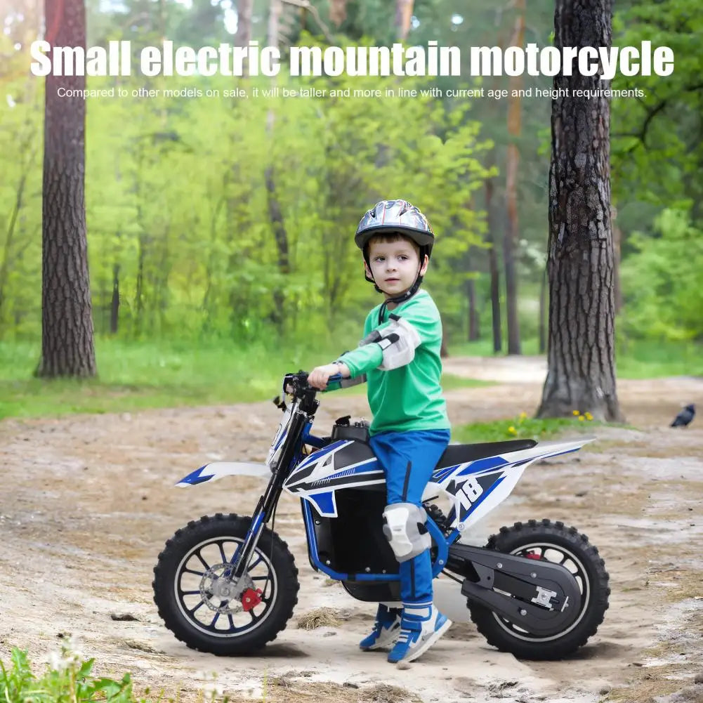 Off Road Mini Motorcycle Dirt Bike Kids Electric Motocross Bike Electric Pocket Motorbike with Motor and Battery 10 Inch Tires