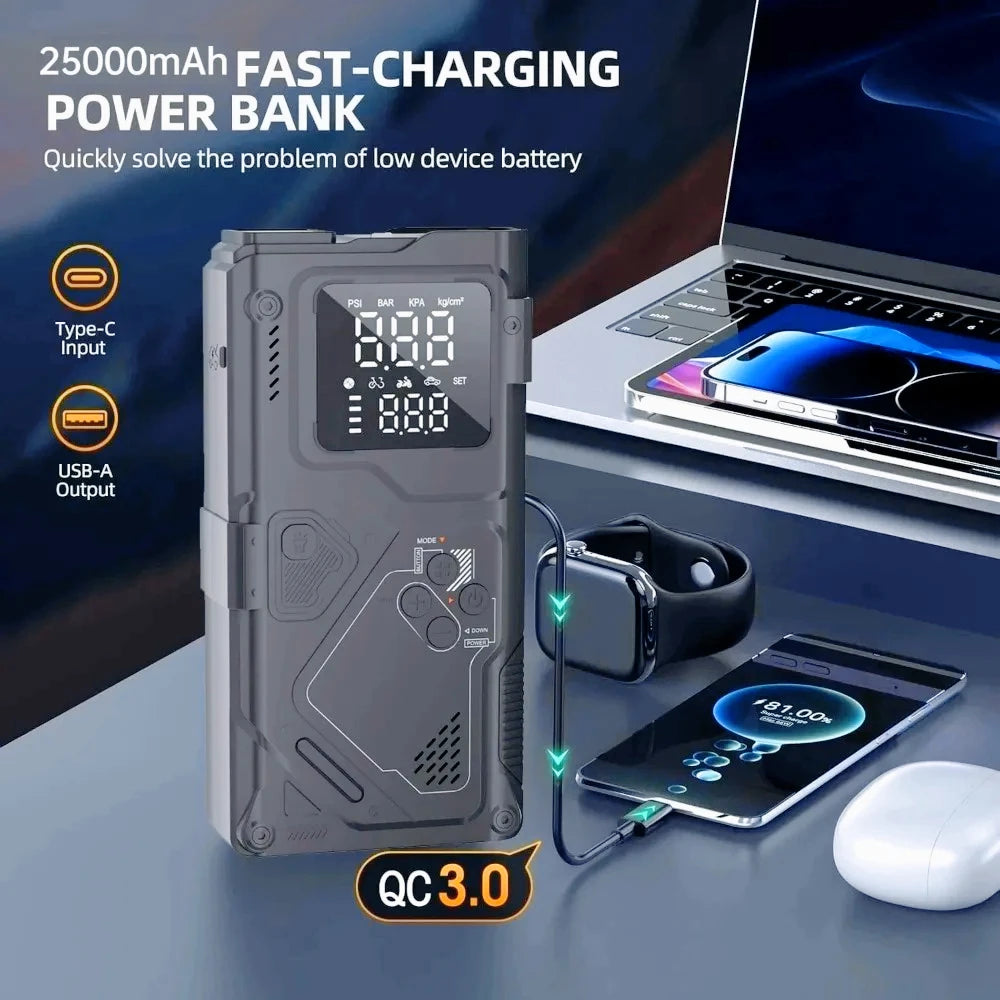 YINGBOOST Jump Starter With Air Pump And 5000A Peak Power