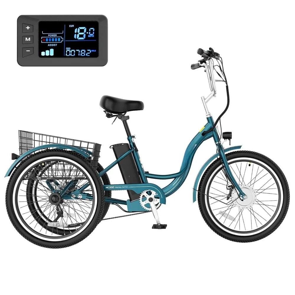 Electric Tricycle For Adults With Removable Battery