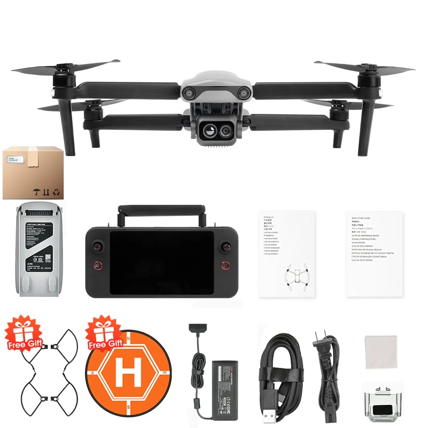 Autel Lite 640T Drone 640*512 Thermal Camera 1/2'' CMOS 48MP 16x Digital Zoom AI Target Recognition Search Aerial Photography