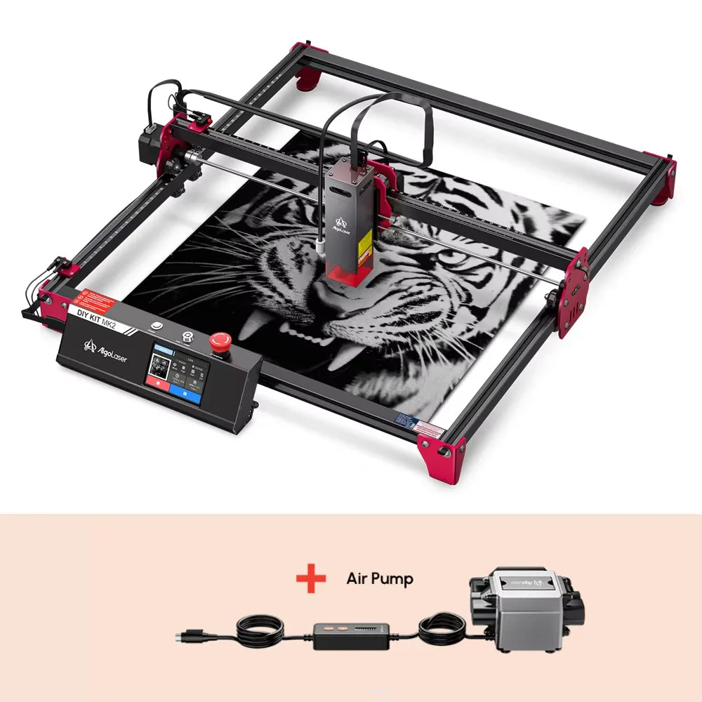 Algolaser DIYKIT MK2 40*43cm CNC Laser Cutter Engraver Air Aissit WiFi Table Metal Acrylic Wood Laser Cutting Engraving Machine