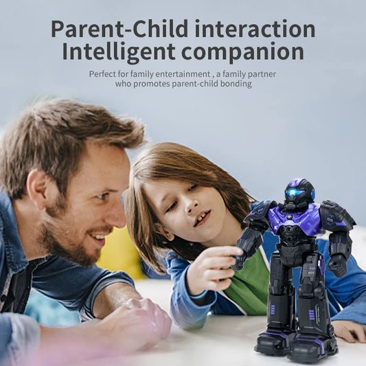 JJRC R20 Remote Control Mechanical Combat Police Intelligent Programming Robot With Sound And light children Toy Gift