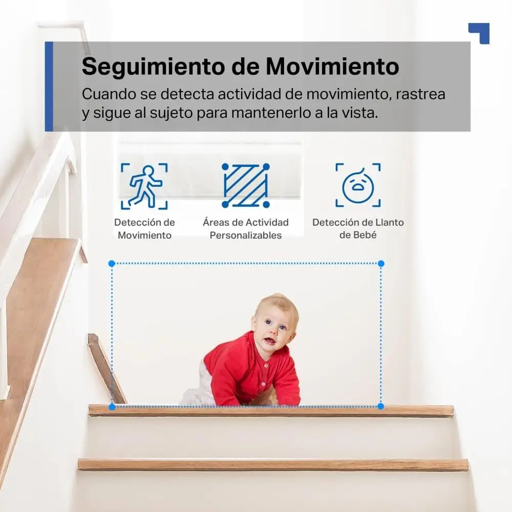 XMSJ Tapo C210P2 2K Pan Tilt Baby Monitor Camera System