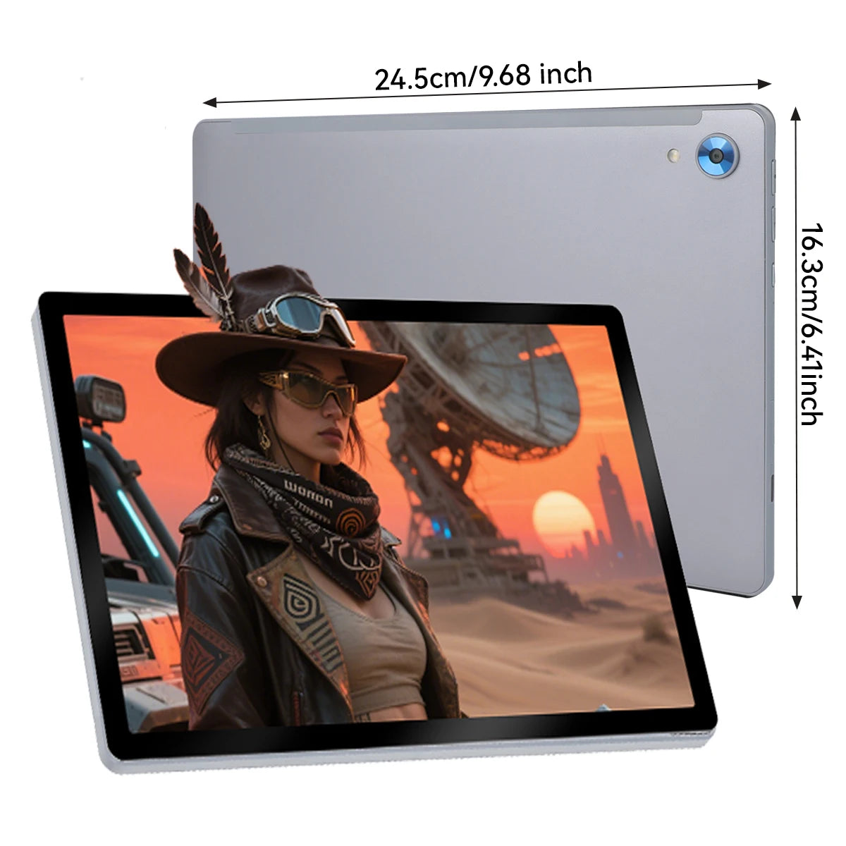 URAO 10 Inch Android 15 Tablet 8 Core Tablets 24GB+128GB 1TB Expansion WiFi6 5MP+8MP Stylus Keyboard Mouse Headphone PC PAD Set