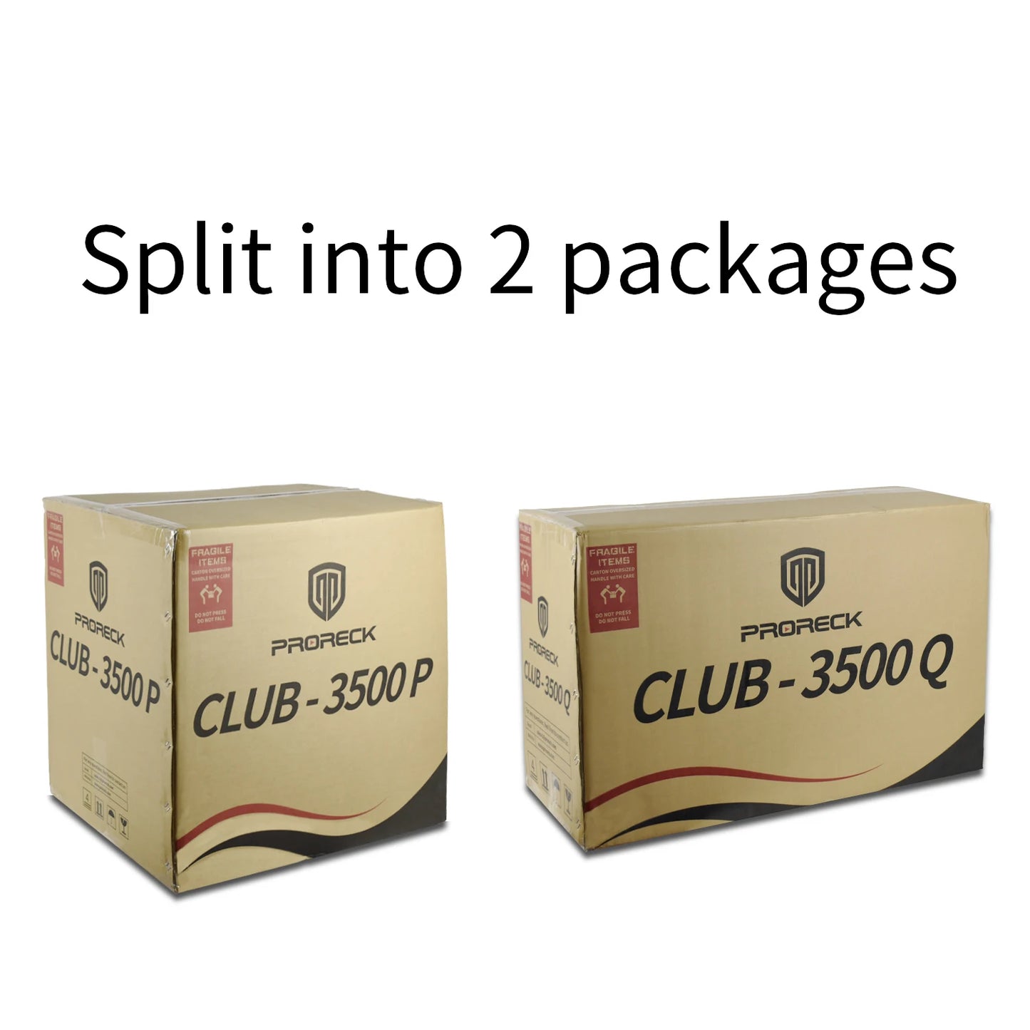 PRORECK Club 3500 Powered DJ PA Speaker System With Bluetooth