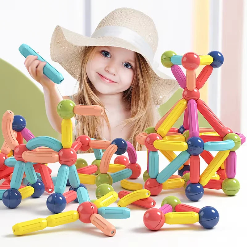 Powerful Magnetic Building Blocks for Kids STEM Educational Toys Made from Safe ABS Material Stacking Toys Perfect Gifts for Kid