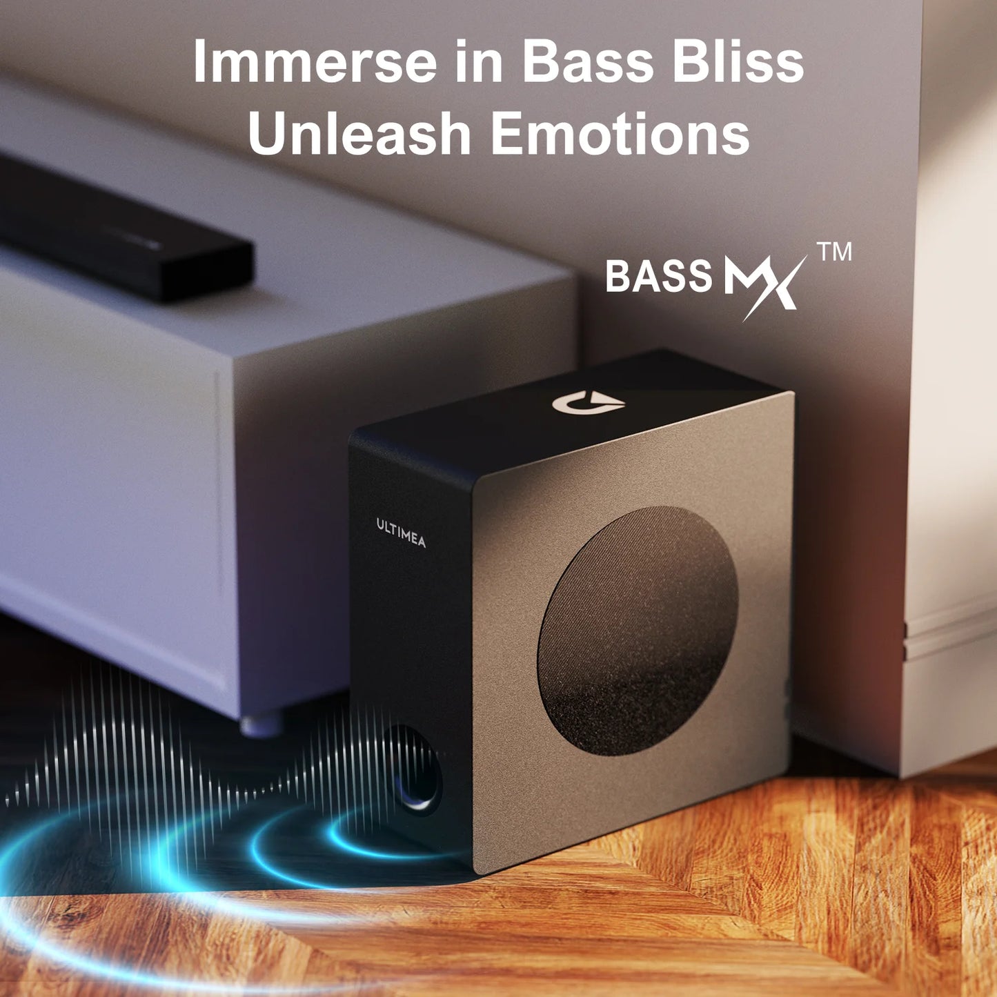 ULTIMEA 2.1 Dolby Atmos Soundbar for TV with Subwoofer & Bass Boost, 3D Surround Sound, HDMI eARC, 190W Peak Power TV Speakers