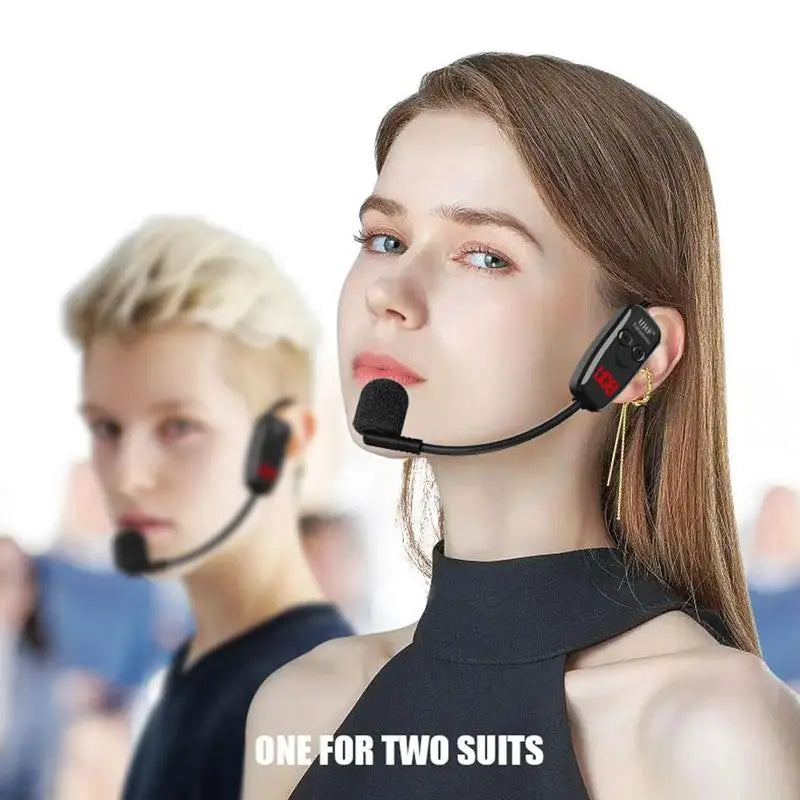 Head-wear UHF Wireless Microphone Headset Rechargeable Head-wear Wireless Microphone For Voice Amplifying In Conference Teaching