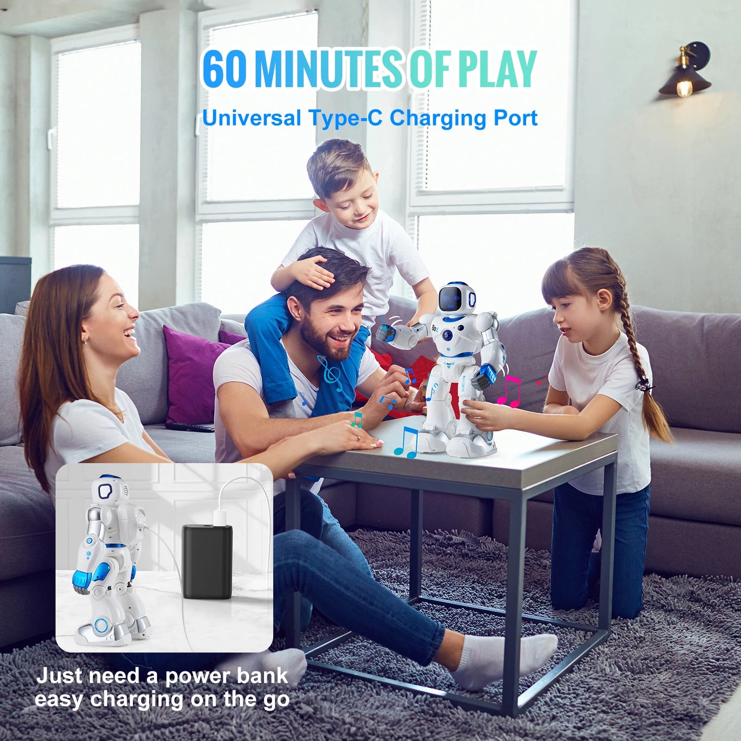 SucceBuy RC Robot Early Education Intelligent APP Remote Control Robot Electric Sing Dancing for Children's Toys Birthday Gifts