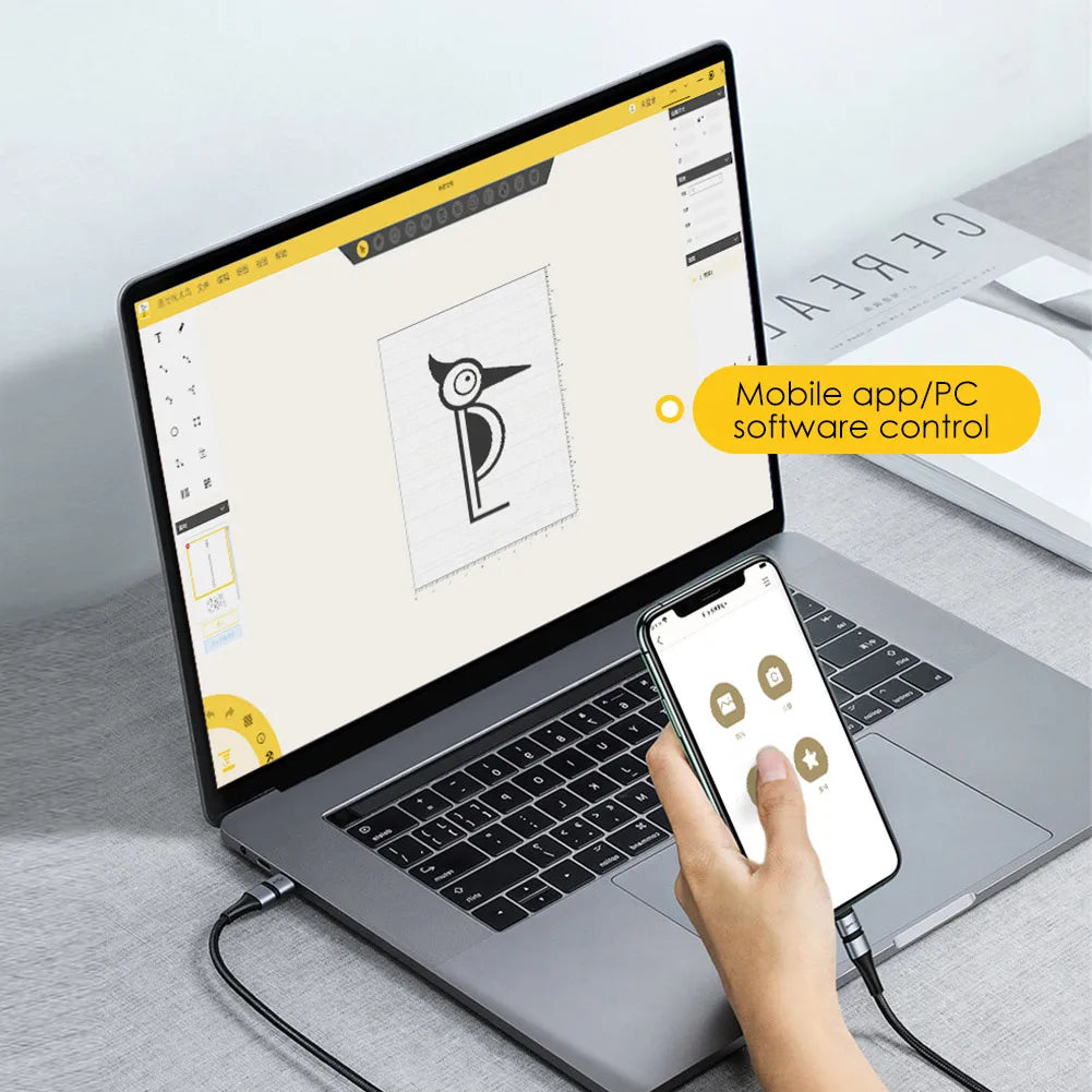 LaserPecker Laser Engraver Portable Easy to Use Fast Engraving Speed Multi Material Laser Engraving Machine With 2k 5W LP2 Pro