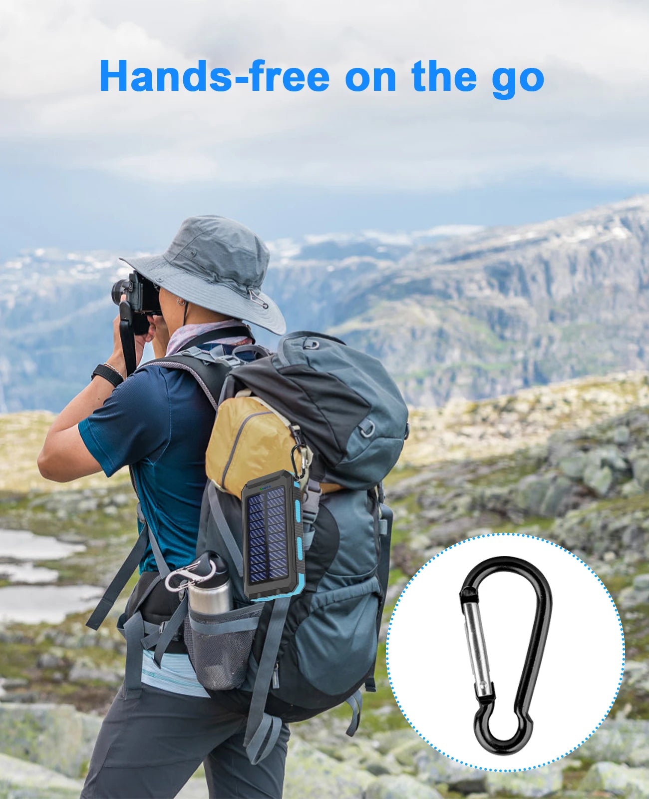 38800mAh Solar Power Bank  Waterproof Outdoor  Dual USB Travel Outdoor Solar Mobile Phone Charger Solar Powerbanks For Camping