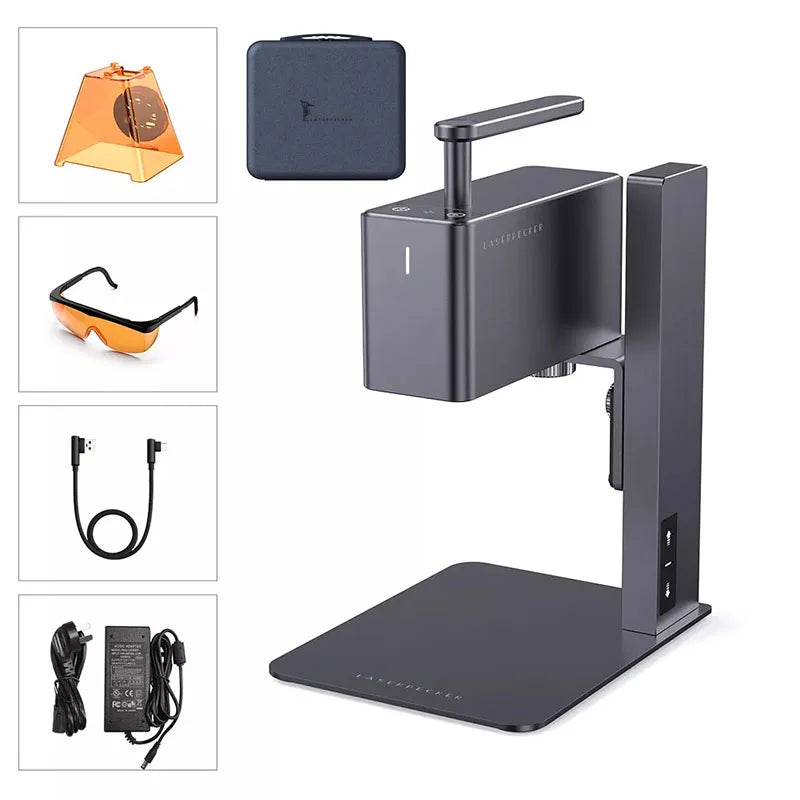 LaserPecker Laser Engraver Portable Easy to Use Fast Engraving Speed Multi Material Laser Engraving Machine With 2k 5W LP2 Pro