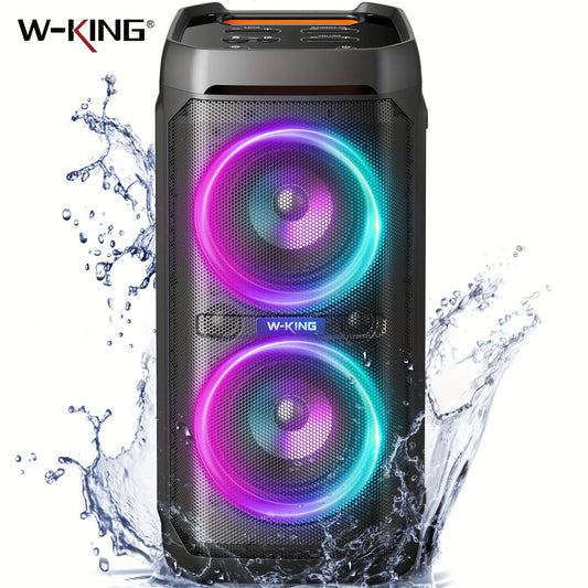 W-King 100W RMS Bluetooth Speaker IPX6 Waterproof Party Boombox