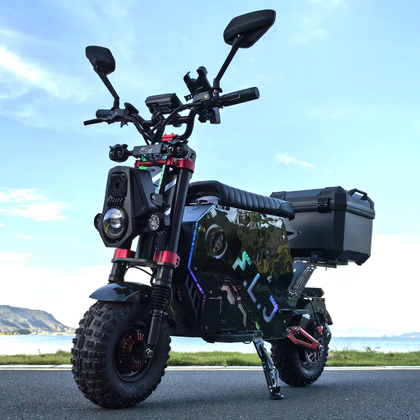 FLJ Scooter F14 72V 12000W Dual Motor High Speed Scooter