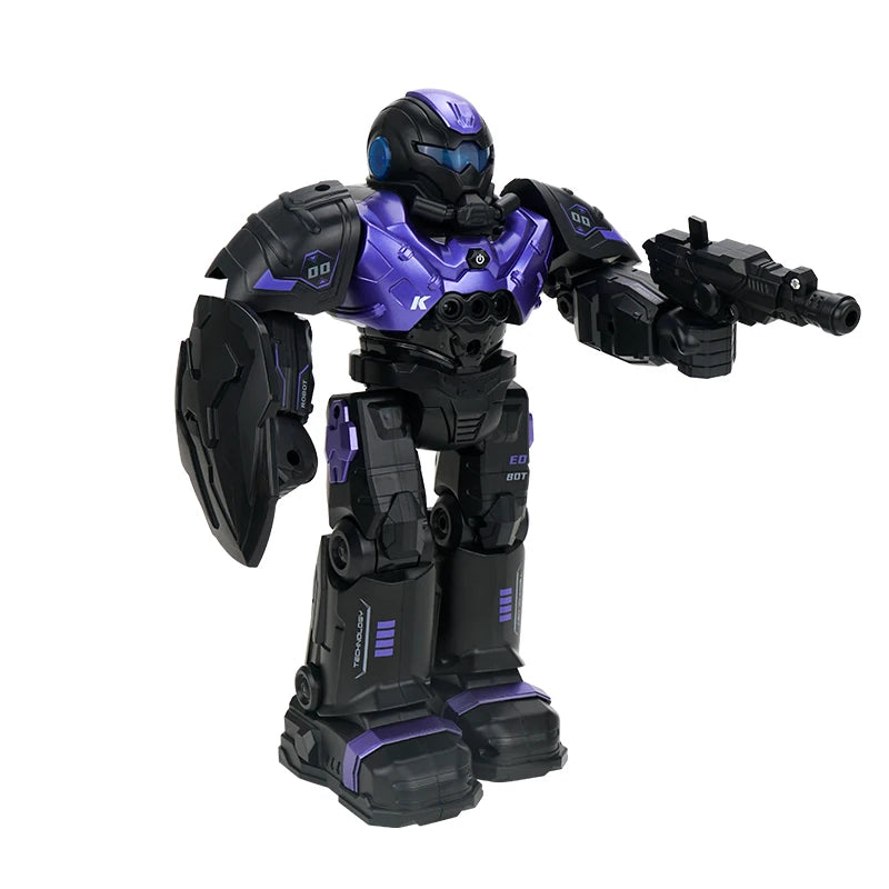 JJRC R20 Remote Control Mechanical Combat Police Intelligent Programming Robot With Sound And light children Toy Gift