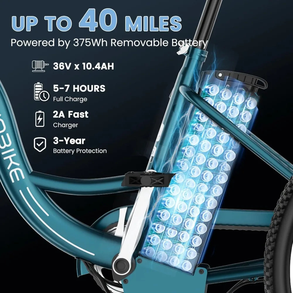 Electric Tricycle For Adults With Removable Battery