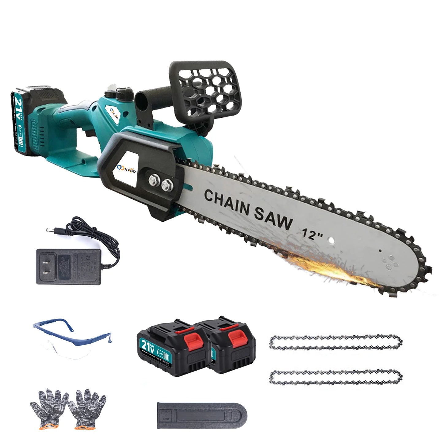 XYSD 12-inch cordless electric mini chainsaw is a portable gardening tool and the perfect gift for grandfathers and fathers.