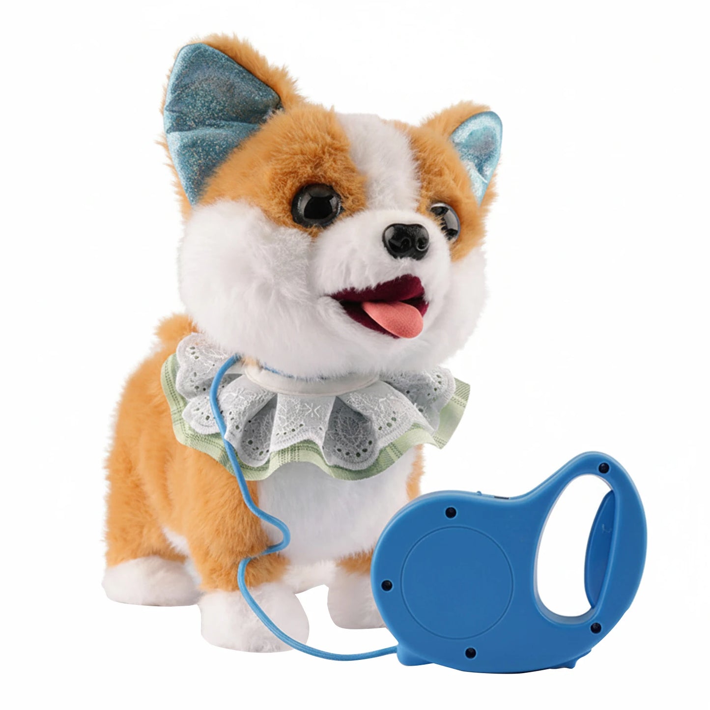 Electronic Pet Repeats What You Say Realistic Licking Tongue Interactive Musical Puppy Robot Stuffed Animal Dog for Toddlers 3-5
