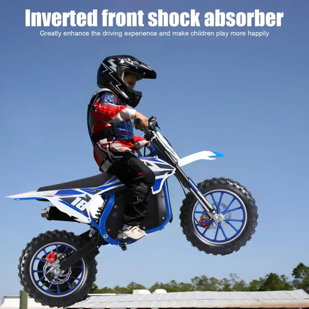 Off Road Mini Motorcycle Dirt Bike Kids Electric Motocross Bike Electric Pocket Motorbike with Motor and Battery 10 Inch Tires