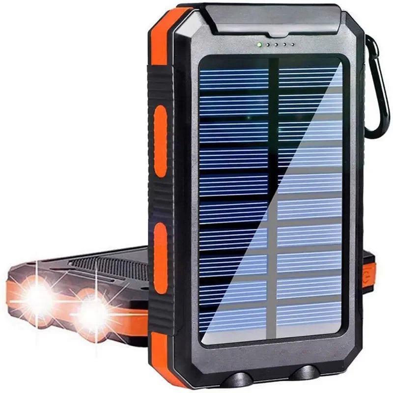 38800mAh Solar Power Bank  Waterproof Outdoor  Dual USB Travel Outdoor Solar Mobile Phone Charger Solar Powerbanks For Camping