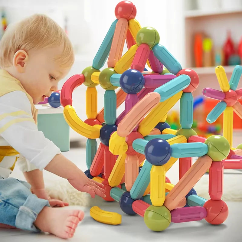 Powerful Magnetic Building Blocks for Kids STEM Educational Toys Made from Safe ABS Material Stacking Toys Perfect Gifts for Kid