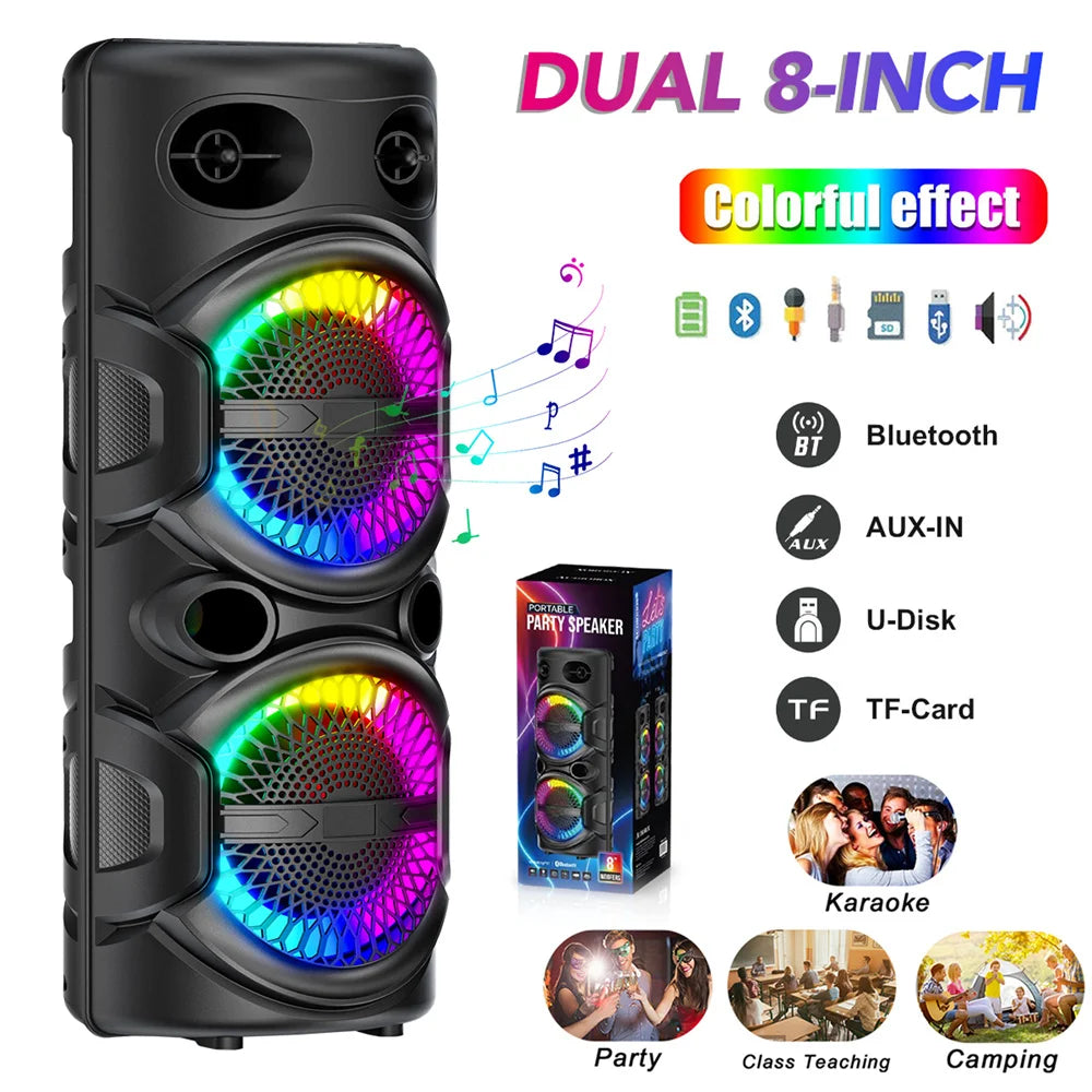 CURUK 3000W Portable Bluetooth Speaker Subwoofer System