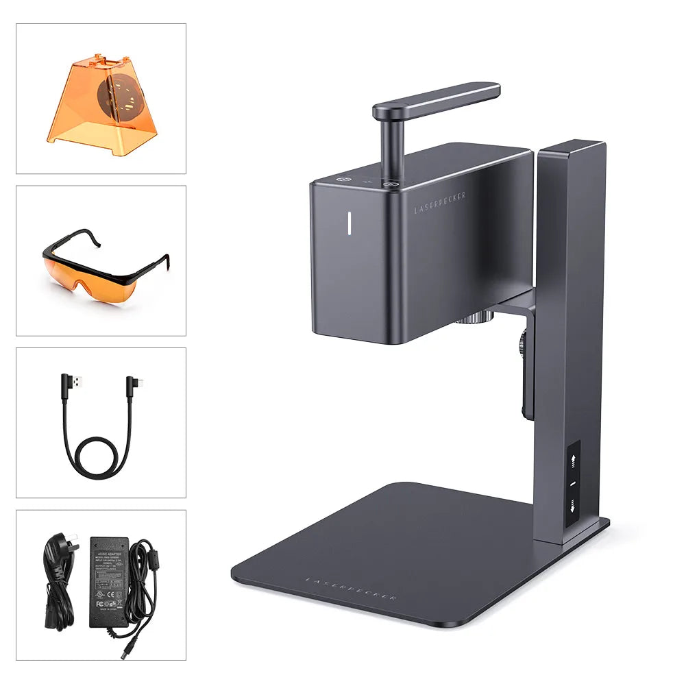 LaserPecker Laser Engraver Portable Easy to Use Fast Engraving Speed Multi Material Laser Engraving Machine With 2k 5W LP2 Pro