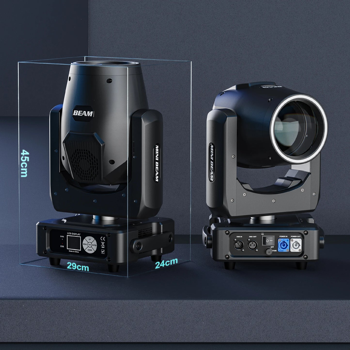 Yiflamefly 2Pcs 450W Moving Head Lights+1Pcs Flightcase With Wheel Combination Set For Wedding Party Music Show Stage Lighting