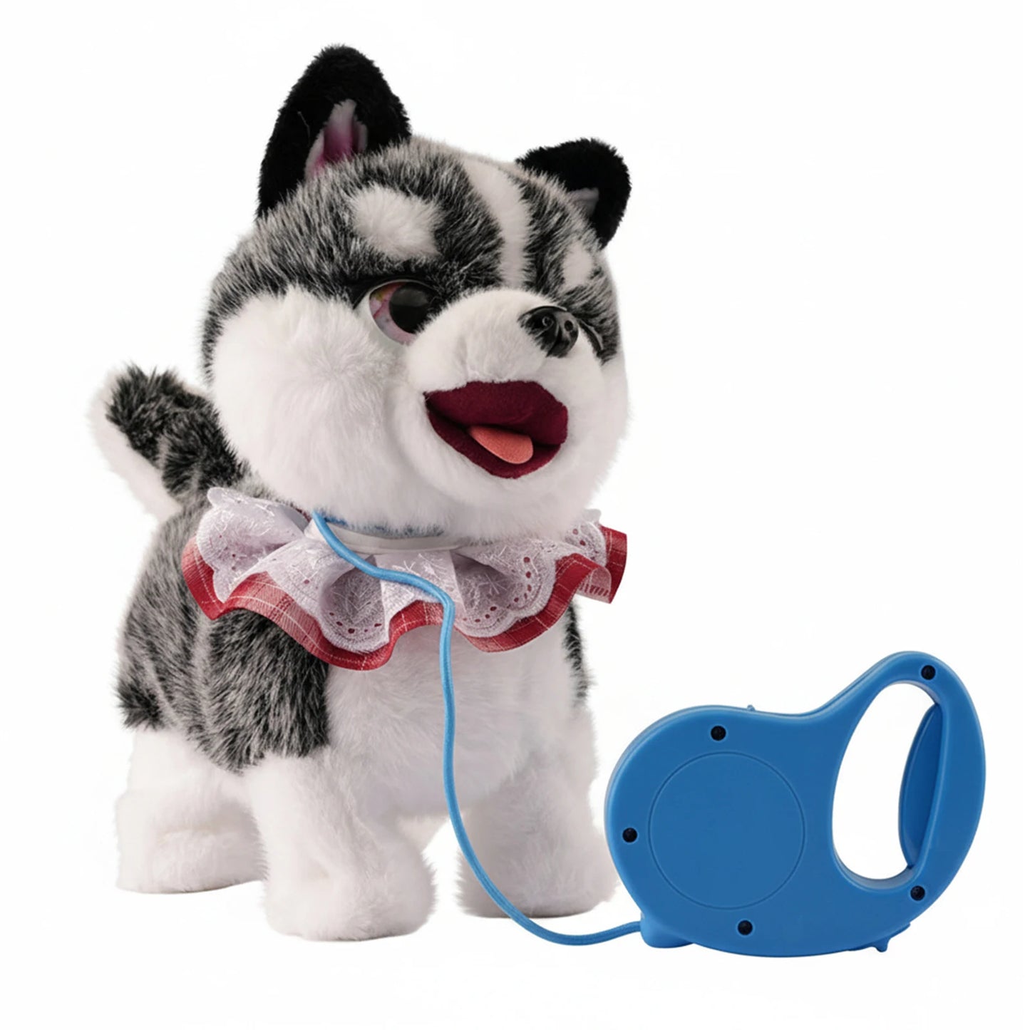 Electronic Pet Repeats What You Say Realistic Licking Tongue Interactive Musical Puppy Robot Stuffed Animal Dog for Toddlers 3-5