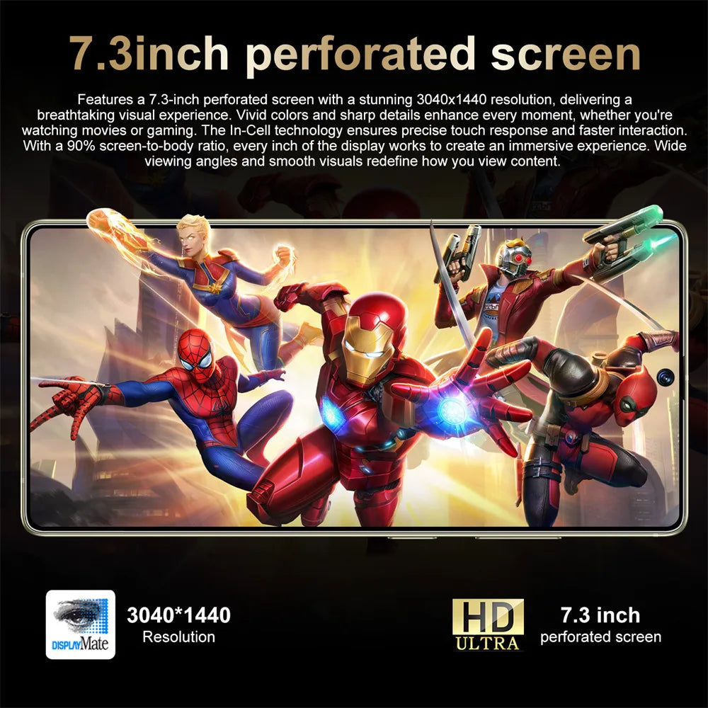 2025 Original Pad S25 ultra Tablet PC 7.3 inch HD 4K Android 13 22GB+2TB 8000mAh Battery 4G 5G Dual Sim Card WiFi GPS Google Tab