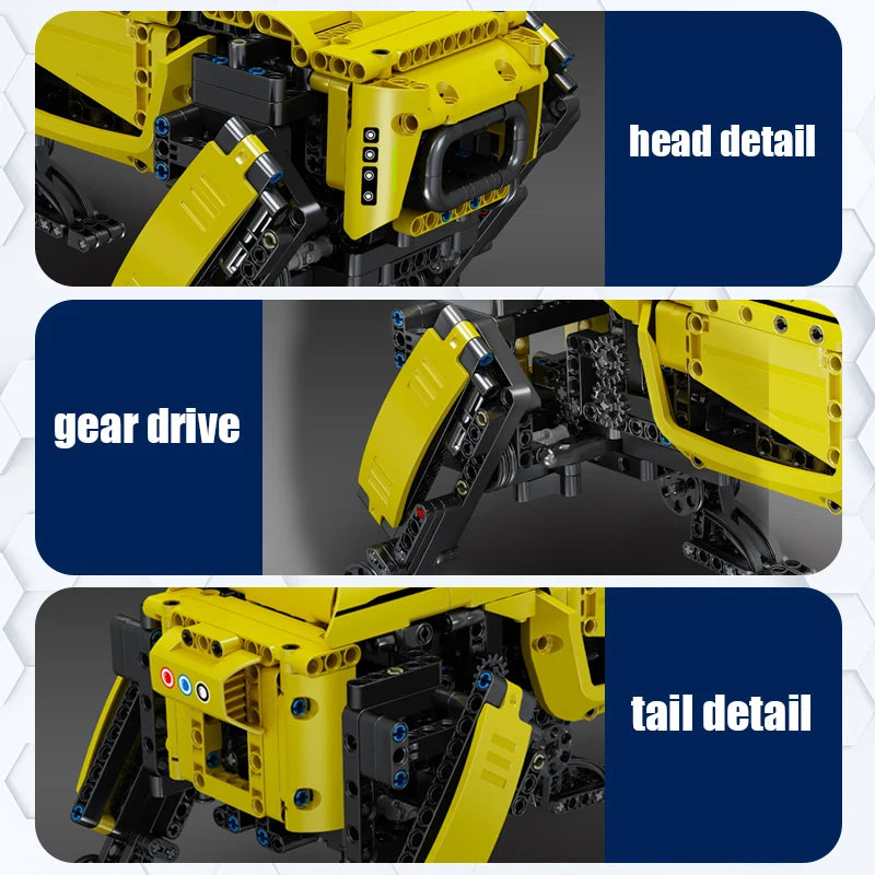 Mould King 15066/15075 Technical Robot Toys The RC MK Dynamics Dog Building Block Assembly Robot Brick Set Kids Christmas Gift