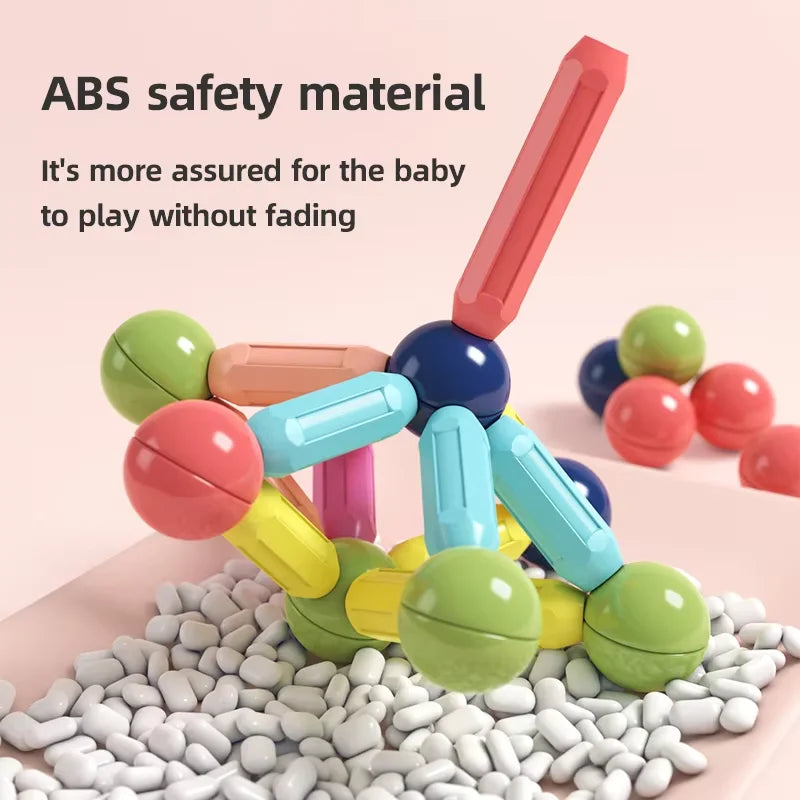 Powerful Magnetic Building Blocks for Kids STEM Educational Toys Made from Safe ABS Material Stacking Toys Perfect Gifts for Kid