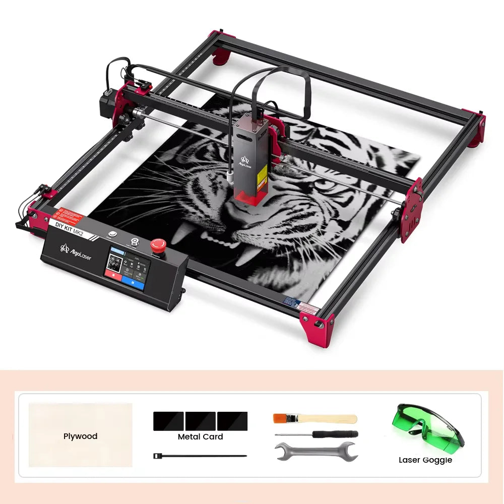 Algolaser DIYKIT MK2 40*43cm CNC Laser Cutter Engraver Air Aissit WiFi Table Metal Acrylic Wood Laser Cutting Engraving Machine