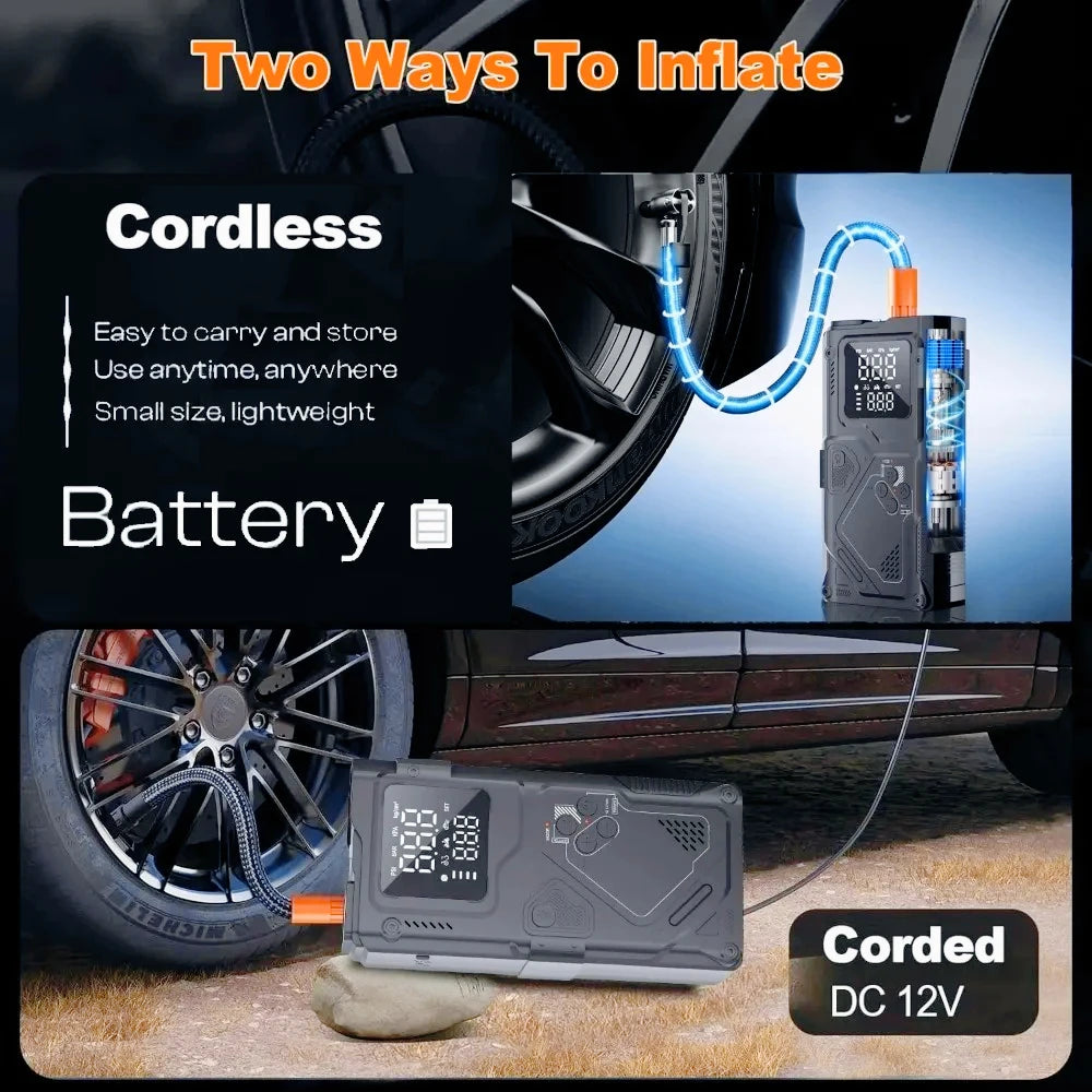 YINGBOOST Jump Starter With Air Pump And 5000A Peak Power